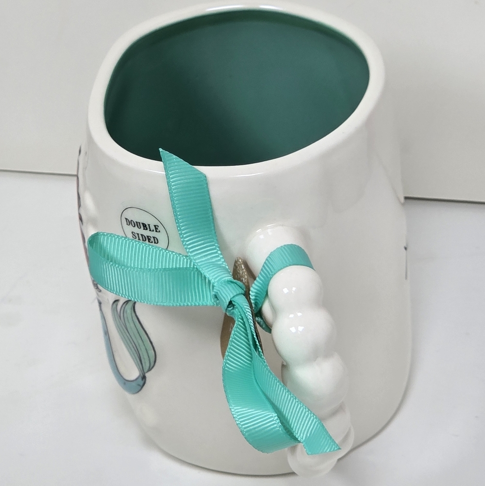 Rae Dunn Disney Princess Ariel Little Mermaid Flipiin' Your Fins Mug Nwt - Picture 2 of 4